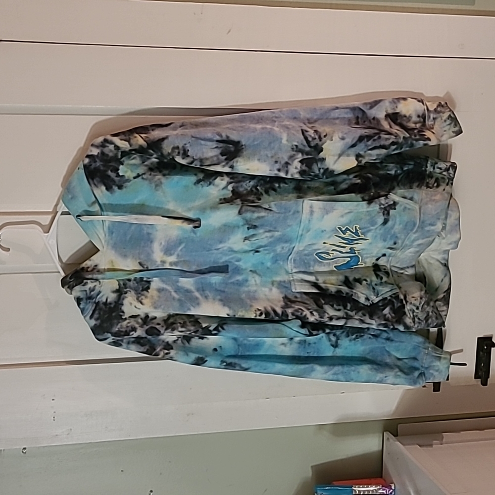 Massive brand tye dye hoodie with slime logo